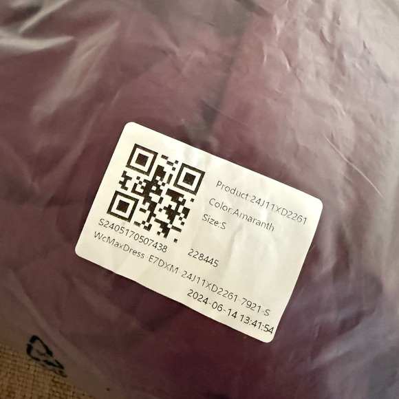 HALARA Amaranth Sleeveless Women's Dress - High Low - Small - burgundy - Picture 5 of 10